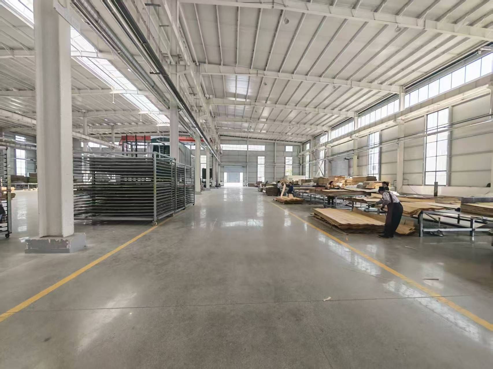 Laminated wood production workshop